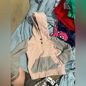 Roots Kids Hoodie in Pink and Gray